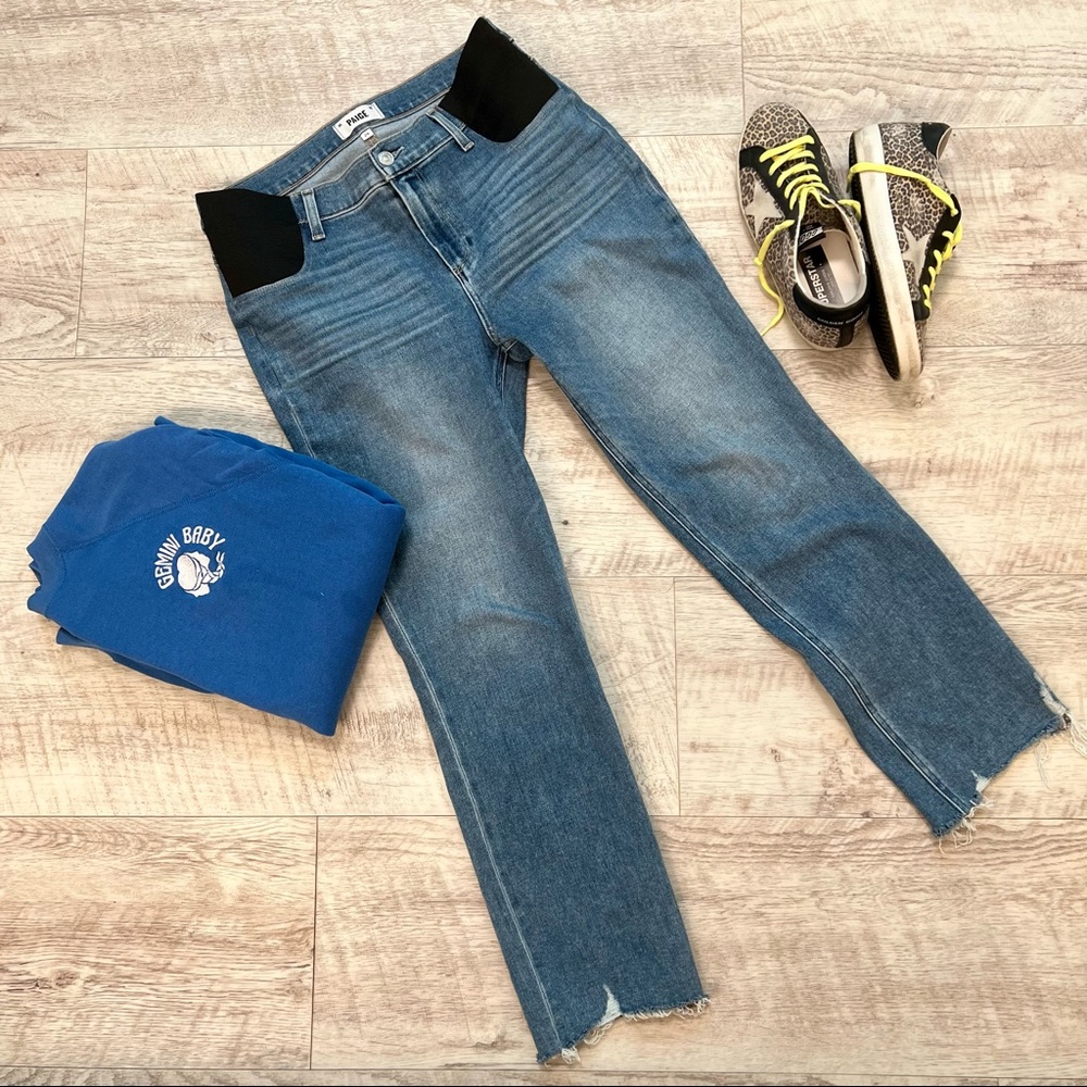 Paige Cindy Elastic Inset Maternity Jeans | Sz 28 | Below the Bump